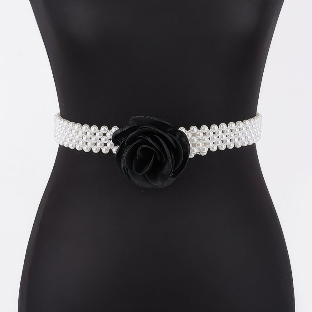 Flower Stretch Pearl Belt